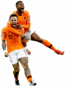 Memphis Depay & Georginio Wijnaldum football render