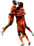 Memphis Depay, Ryan Gravenberch & Nathan Aké football render