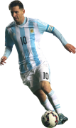 Lionel Messi football render