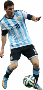 Lionel Messi football render