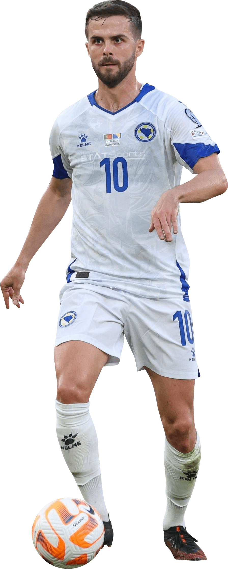 Miralem Pjanic Bosnia and Herzegovina football render - FootyRenders