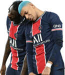 Moise Kean & Kylian Mbappé football render