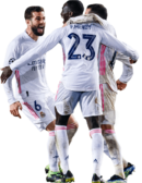 Nacho Fernandez, Ferland Mendy & Lucas Vazquez football render