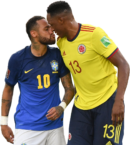 Neymar & Yerry Mina football render