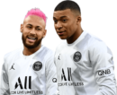 Neymar & Kylian Mbappé football render