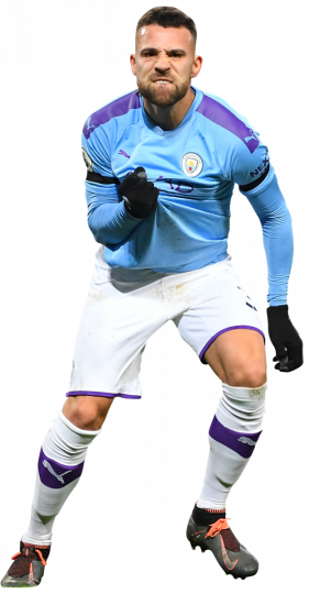 Nicolas Otamendi Manchester City football render - FootyRenders