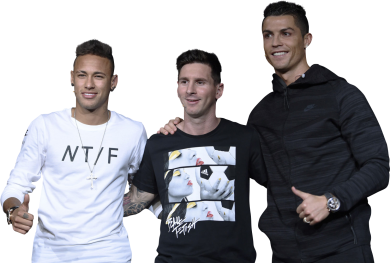 Neymar, Lionel Messi & Cristiano Ronaldo