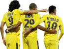 Edinson Cavani, Kylian Mbappé, Neymar football render