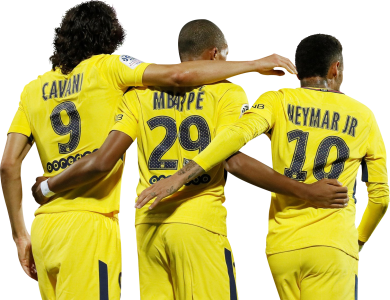Edinson Cavani, Kylian Mbappé, Neymar