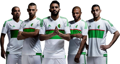 Sofiane Feghouli, Islam Slimani, Riyad Mahrez, Yacine Brahimi & Faouzi Ghoulam