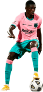 Ousmane Dembélé football render