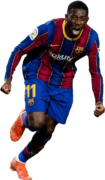 Ousmane Dembélé football render