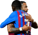 Memphis Depay & Ousmane Dembélé football render