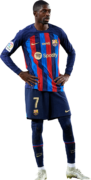 Ousmane Dembélé football render