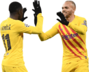 Ousmane Dembélé & Martin Braithwaite football render