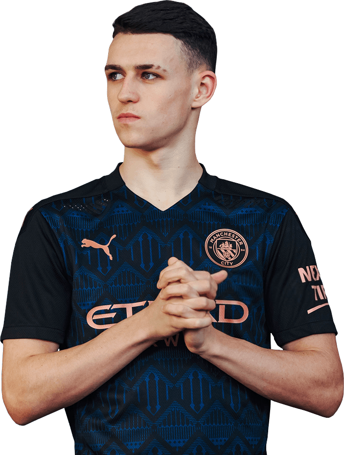 Phil Foden Manchester City football render - FootyRenders