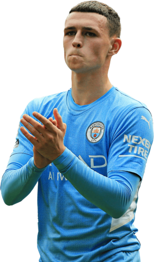 Phil Foden Manchester City football render - FootyRenders