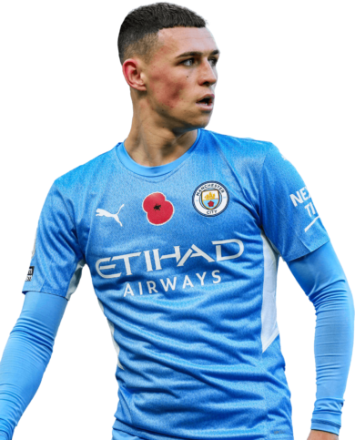 Phil Foden Manchester City football render - FootyRenders