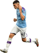 Phil Foden football render