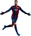 Gerard Piqué football render