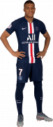 Kylian Mbappé football render