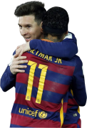 Lionel Messi & Neymar football render