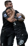 James Milner & Philippe Coutinho football render