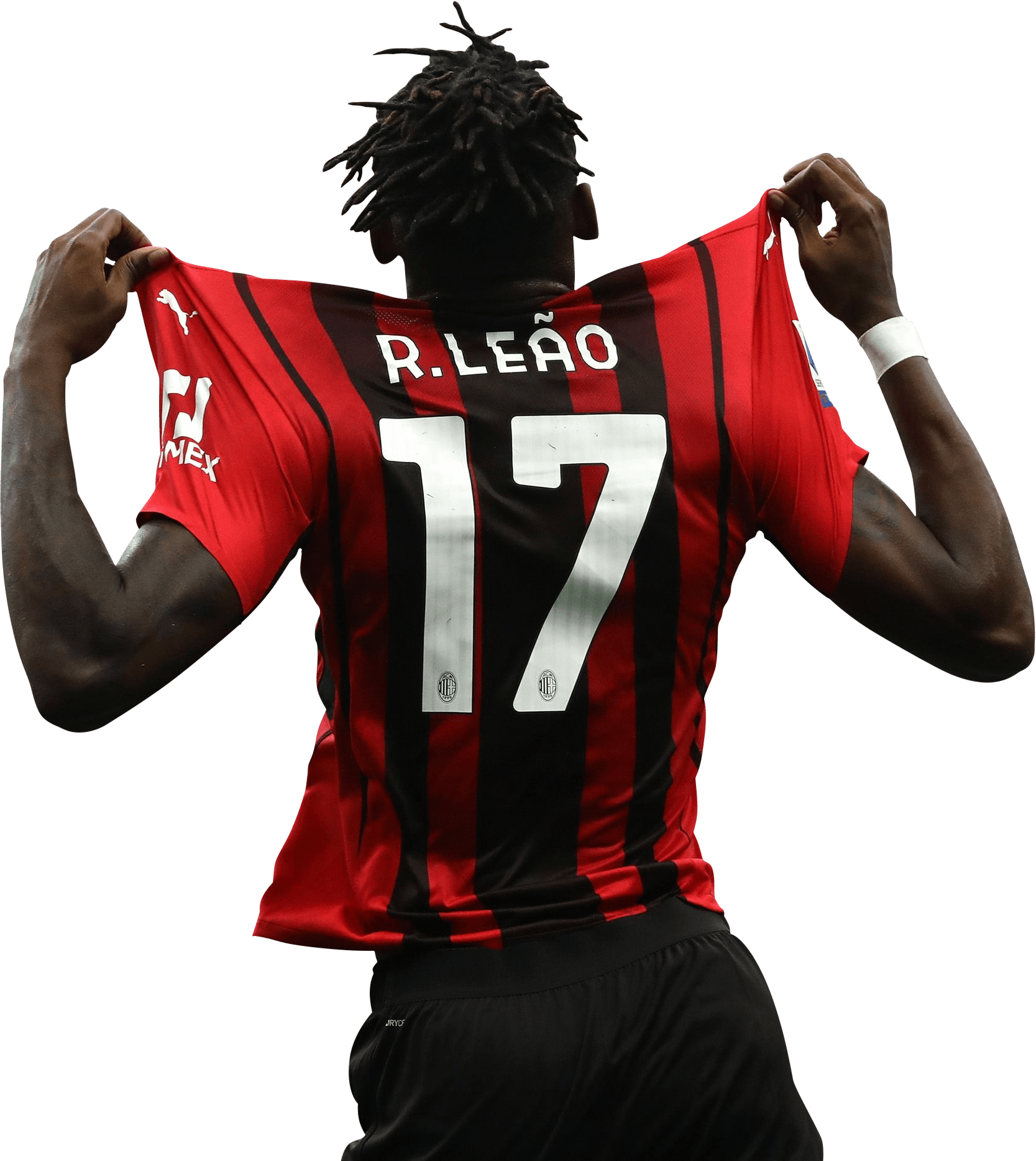 Rafael Leao transparent png render free in 2023