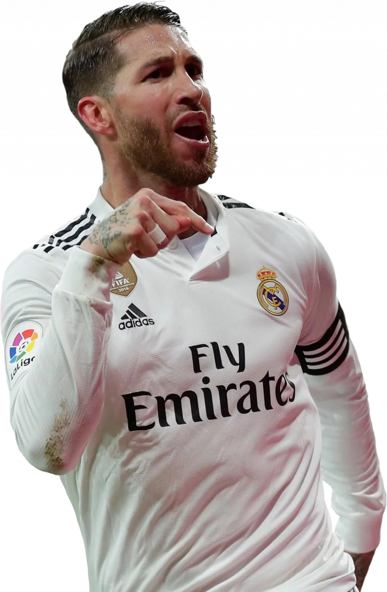 Sergio Ramos football render - 50906 - FootyRenders