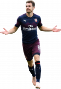 Aaron Ramsey football render