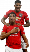 Anthony Martial & Marcus Rashford football render