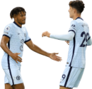 Reece James & Kai Havertz football render