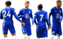 Reece James, Timo Werner, N’Golo Kanté & Hakim Ziyech football render