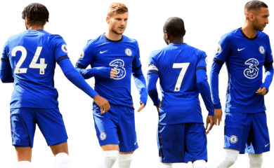 Reece James, Timo Werner, N’Golo Kanté & Hakim Ziyech