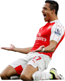 Alexis Sanchez football render