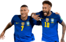 Richarlison & Neymar football render