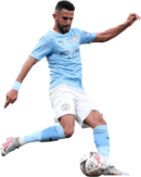 Riyad Mahrez football render