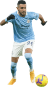 Riyad Mahrez football render