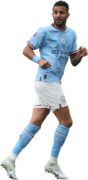 Riyad Mahrez football render