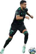 Riyad Mahrez football render