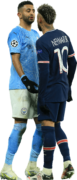 Riyad Mahrez & Neymar football render