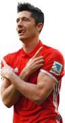 Robert Lewandowski football render