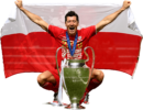 Robert Lewandowski football render