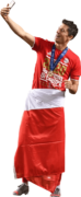 Robert Lewandowski football render