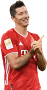 Robert Lewandowski football render