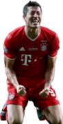 Robert Lewandowski football render