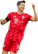 Robert Lewandowski football render