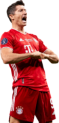 Robert Lewandowski football render