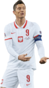 Robert Lewandowski football render