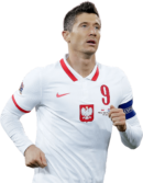 Robert Lewandowski football render